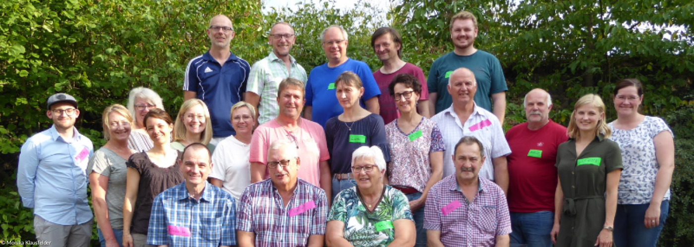 Bild der KIrchenvorstände von Neustadt/Kulm und Wirbenz am gemeinsamen Treffen (23.07.2022) 