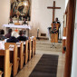 70 Jahre Friedenskirche – Gemeinde mit Pfrin. Friederike Steiner bei der Predigt