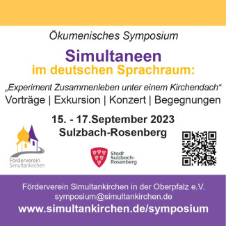Plakat zum Ökumenischen Symposium in Sulzbach-Rosenberg (15.-17. September 2023)