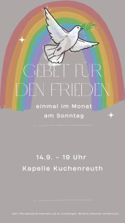 ökumenisches Friedensgebet im September 2025 als Plakat (Bild)