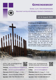 Gemeindebrief Juli/August 2025 (Titelblatt)