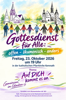 ökumenischer Gottesdienst in der kath. Stadtpfarrkirche (Kemnath, 23. Oktober 2026, JPG)