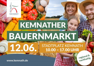 Bauernmarkt in der Stadt Kemnath am 12. Juni 2022