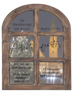 Adventsfenster 2023 der katholischen Pfarrgemeinde Kemnath