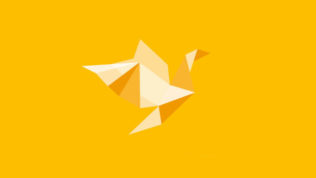 Symbolbild Taube in gelb