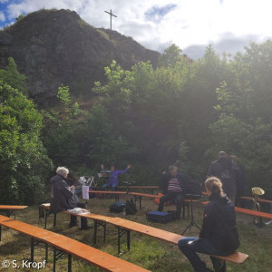 Freiluftgottesdienst am kleinen Kulm