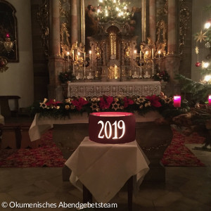 Altar im ökumenischen Abendgebet 2019